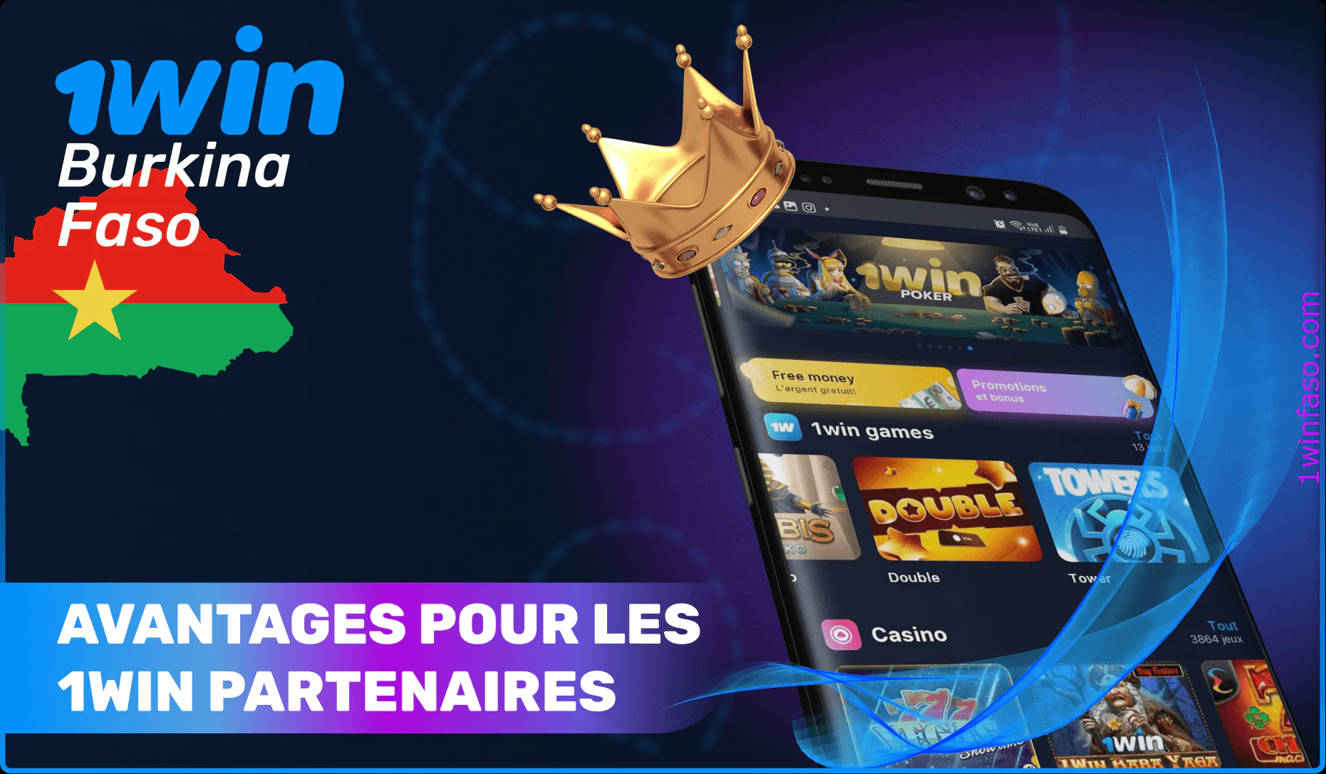 Avantages du programme d'affiliation 1win.