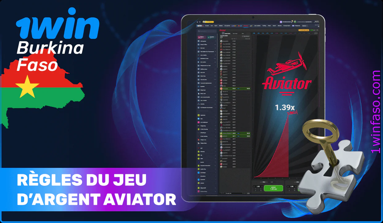 Règles simples pour les jeux de crash en ligne 1win Aviator.
