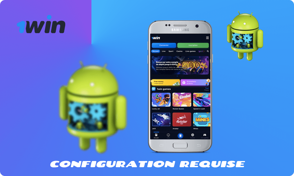 Tableau avec Configuration requise pour Android