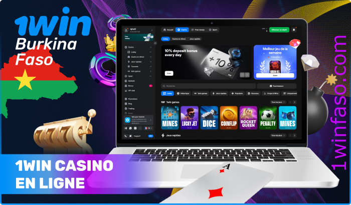 Brève information sur 1win Casino en ligne au Burkina Faso - Jouez à plus de 10000 jeux et gagnez de l'argent réel