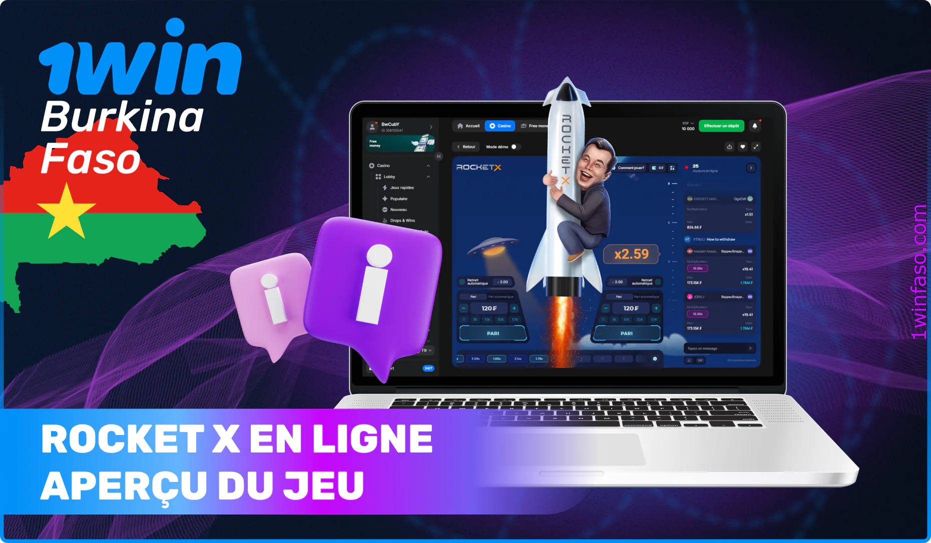 Rocket X en ligne Aperçu du jeu