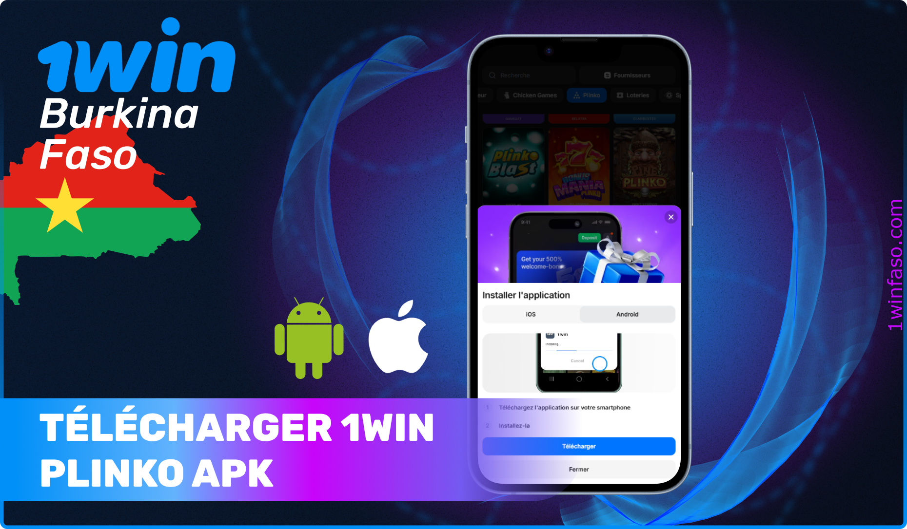 Instructions pour Télécharger 1win Plinko Apk pour les appareils mobiles